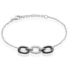 Bracelet Eulalie Argent Blanc Céramique Et Oxyde De Zirconium-Histoire d'Or Discount