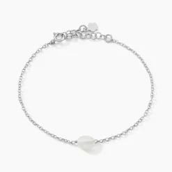 Histoire d'Or Bracelet Evren Argent Blanc Pierre De Synthese