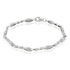 Bracelet Evy Argent Blanc Oxyde De Zirconium-Histoire d'Or Clearance