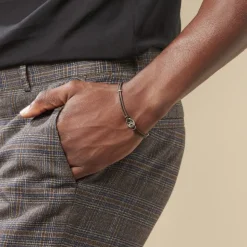 Histoire d'Or Bracelet Fabrice Acier Blanc