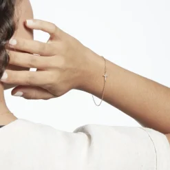 Histoire d'Or Bracelet Fatos Plaqué Or Jaune Oxyde De Zirconium