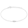 Bracelet Feath Argent Blanc Oxyde De Zirconium-Histoire d'Or Best