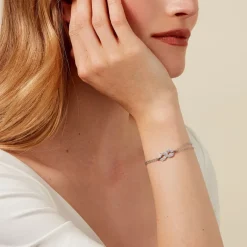 Histoire d'Or Bracelet Fily Argent Blanc Oxyde De Zirconium