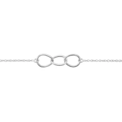 Histoire d'Or Bracelet Flat Argent Blanc