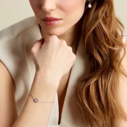 Histoire d'Or Bracelet Fortunata Argent Blanc Oxyde De Zirconium