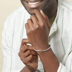 Histoire d'Or Bracelet Frederic Acier Blanc