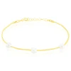 Histoire d'Or Bracelet Friea Or Jaune Perle De Culture