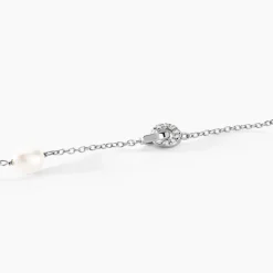 Bracelet Gaetane Argent Blanc Perle De Culture Oxyde De Zirconium-Histoire d'Or Sale