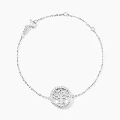 Histoire d'Or Bracelet Galla Argent Blanc Oxyde De Zirconium