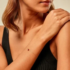 Histoire d'Or Bracelet Gathbiyya Or Jaune Rubis