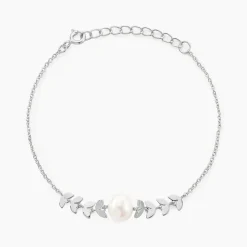 Bracelet Giacobbe Argent Blanc Perle De Culture-Histoire d'Or New