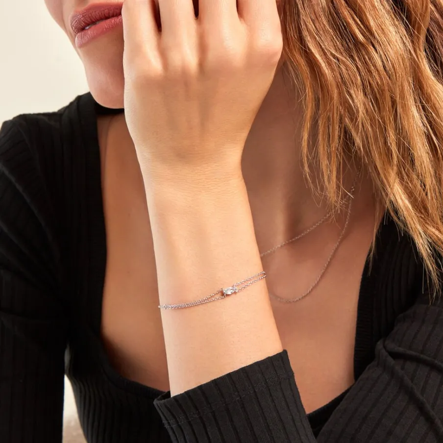 Histoire d'Or Bracelet Giulette De Zirconium