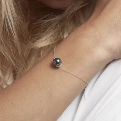 Histoire d'Or Bracelet Giunone Or Jaune Perle De Tahiti