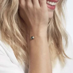 Histoire d'Or Bracelet Giunone Or Jaune Perle De Tahiti