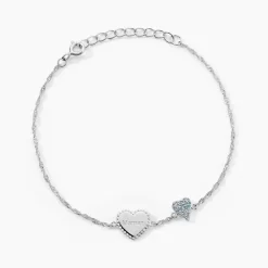 Bracelet Gloria Argent Blanc Oxyde De Zirconium-Histoire d'Or Online