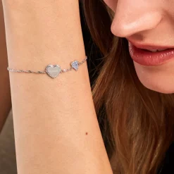 Bracelet Gloria Argent Blanc Oxyde De Zirconium-Histoire d'Or Online