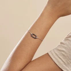 Histoire d'Or Bracelet Greta Argent Blanc Céramique Et Oxyde De Zirconium