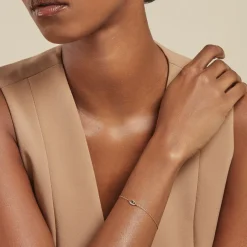 Histoire d'Or Bracelet Hajnal Or Jaune Topaze Oxyde De Zirconium