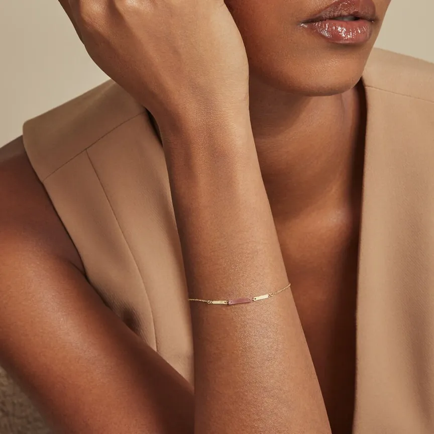 Bracelet Halcyone Or Jaune Calcédoine-Histoire d'Or Best