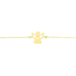Histoire d'Or Bracelet Hallie Ange Et Coeur Or Jaune