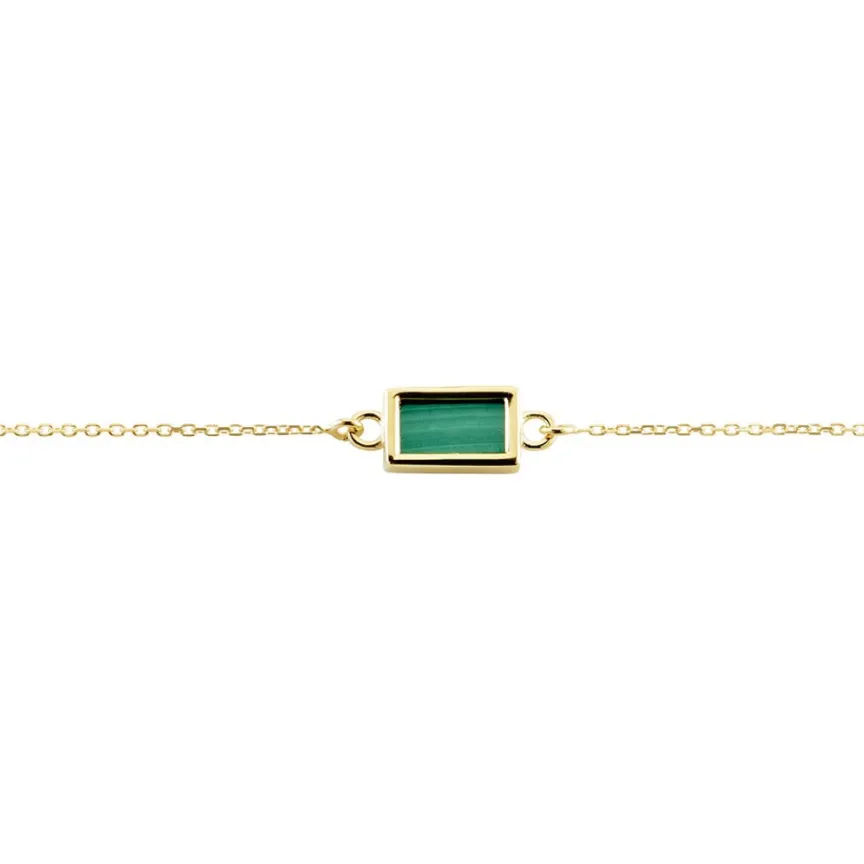 Bracelet Hallie Or Jaune Malachite-Histoire d'Or Hot