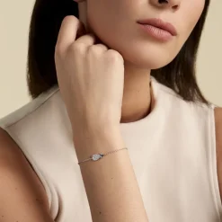 Bracelet Harold Argent Blanc Oxyde De Zirconium-Histoire d'Or New