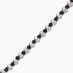 Histoire d'Or Bracelet Henrik Acier Blanc