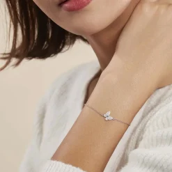 Histoire d'Or Bracelet Hervelina Argent Blanc Oxyde De Zirconium