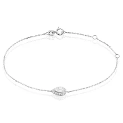 Bracelet Hildana Or Blanc Oxyde De Zirconium-Histoire d'Or Outlet
