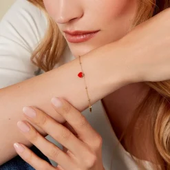 Histoire d'Or Bracelet Hinde Argent Jaune