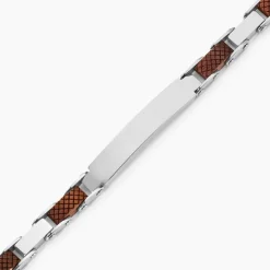 Bracelet Identité Acier Blanc Jorg-Histoire d'Or Sale