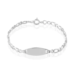 Histoire d'Or Bracelet Identité Anilo Argent Blanc