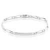 Histoire d'Or Bracelet Identité Anilo Argent Blanc