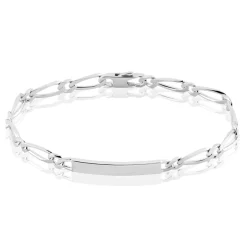 Histoire d'Or Bracelet Identité Anilo Argent Blanc
