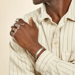 Bracelet Identité Argent Blanc Vila-Histoire d'Or New