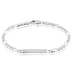 Histoire d'Or Bracelet Identité Argent Blanc Vivian