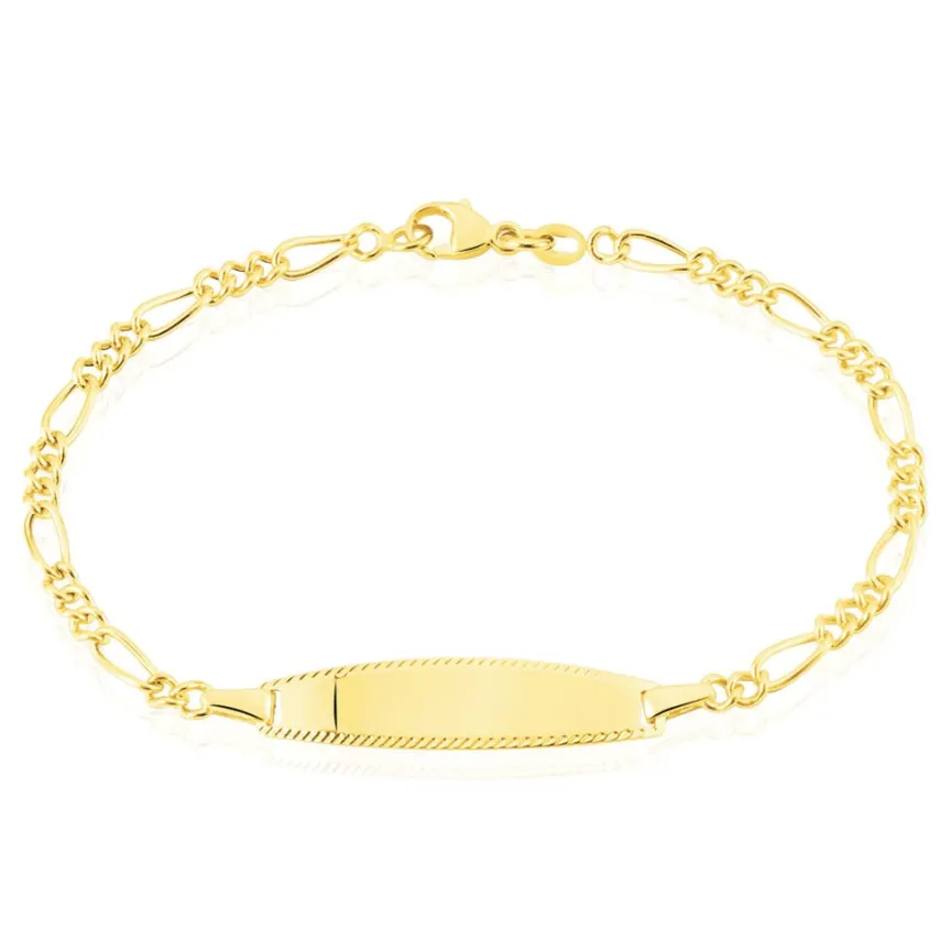 Bracelet Identité Bartolomee Maille Alternee 1/3-Histoire d'Or