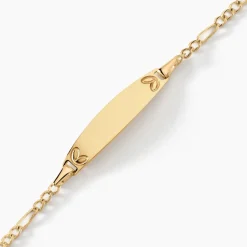 Histoire d'Or Bracelet Identité Bartolomee Maille Alternee 1/3 3 Or Jaune