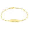 Bracelet Identité Bartolomee Maille Alternee 1/1 Or Jaune-Histoire d'Or