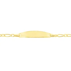 Bracelet Identité Bartolomee Maille Alternee 1/1 Or Jaune-Histoire d'Or
