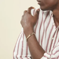 Bracelet Identité Bixente Plaqué Or Jaune-Histoire d'Or Sale