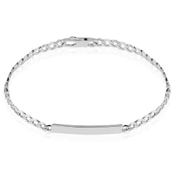Histoire d'Or Bracelet Identité Casper Argent Blanc