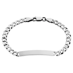 Histoire d'Or Bracelet Identité Casper Argent Gris