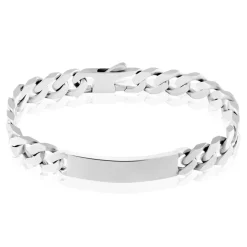 Histoire d'Or Bracelet Identité Casper Argent Gris