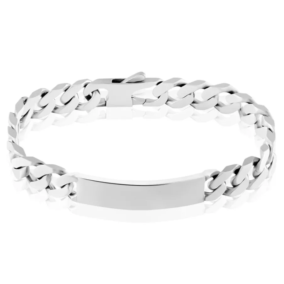 Histoire d'Or Bracelet Identité Casper Argent Gris