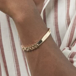 Bracelet Identité Clement Plaqué Or Jaune-Histoire d'Or Best