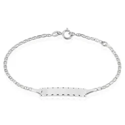 Bracelet Identité Esta Maille Forçat-Histoire d'Or Sale