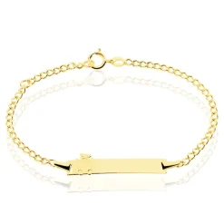 Bracelet Identité Etheline Maille Gourmette Or Jaune-Histoire d'Or Online