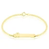 Bracelet Identité Etheline Maille Gourmette Or Jaune-Histoire d'Or Discount