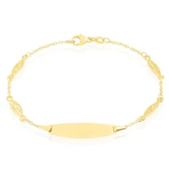 Histoire d'Or Bracelet Identité Eudoxie Maille Filigrane Or Jaune